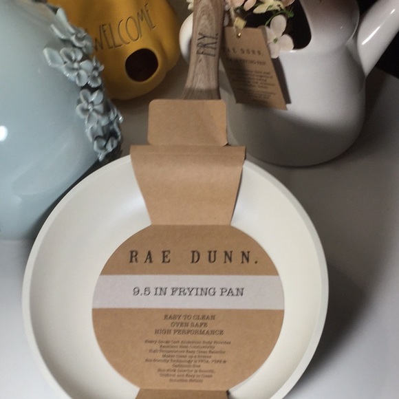 Rae Dunn FRY. 9.5” Frying Pan - WHITE - Picture 1 of 4
